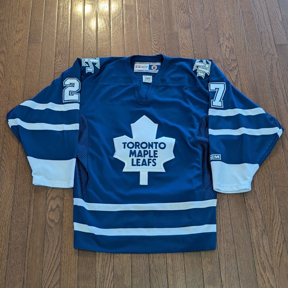 Vintage Toronto Maple Leafs '27' Harper Sewn CCM Jersey - Size M